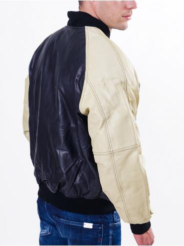 Leather jacket jacket