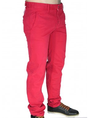 RED ROCK Low-waist red chinos