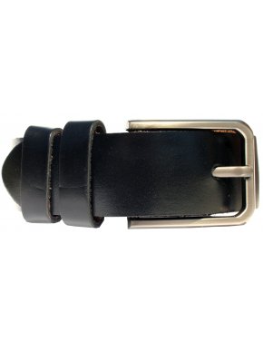 More about Mens Italian wide leather belt, black