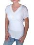 PERSONA Αμπίρ λευκή μπλουζάκι, διακοσμητικά στο στήθος