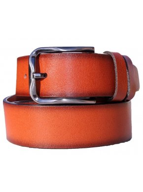 Vera Pelle Italian Men's brown leather belt