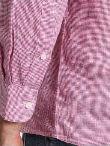 FUNKY BUDDHA Ανδρικό μπλέ πετροπλυμμένο μακρυμάνικο πουκάμισο, κουμπιά γιακά, casual fit. 100% Βαμβάκι.