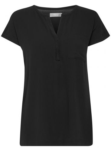 FRANSA Γυναικεία λεπτή μαύρη μακρυμάνικη μπλούζα