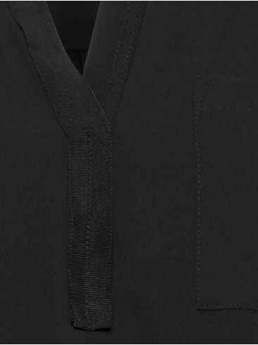 FRANSA Γυναικεία λεπτή μαύρη μακρυμάνικη μπλούζα