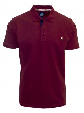 More about VAN HIPSTER Men's burgundy sleeve pique polo shirt