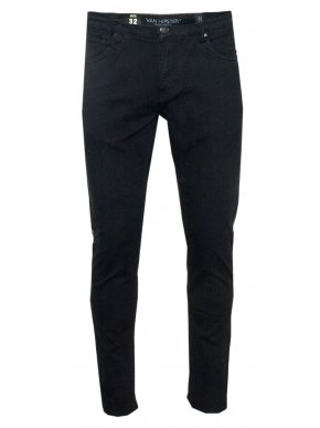 VAN HIPSTER Men's black elastic skinny jeans