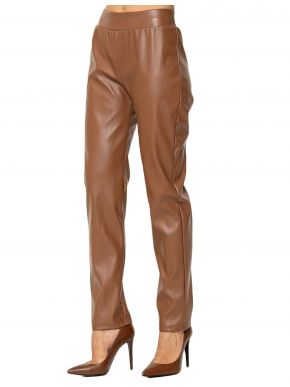 More about RAXSTA Women's slim brown leather pants