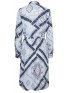 FRANSA Γυναικείο έθνικ γαλάζιο φόρεμα 20607077