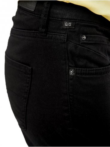S.OLIVER Μαύρο ελαστικό ψιλοκάβαλο skinny τζιν παντελόνι