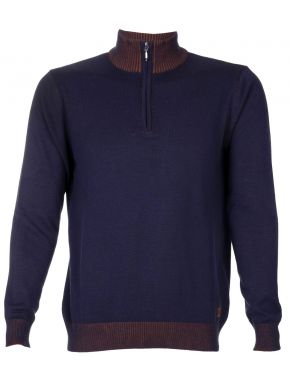 More about SEAL Men's navy blue long sleeve knitted blouse