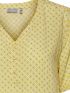 FRANSA Γυναικείο κίτρινο κοντομάνικο πουκάμισο καφτάνι
