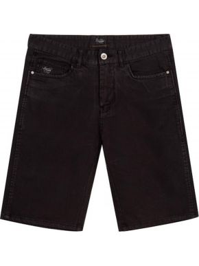 More about BASEHIT Men's black denim elastic shorts. 181.BM49.88 Black