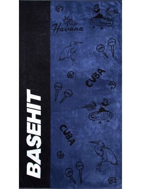 More about BASEHIT Blue beach towel, 160cm x 86cm 201.BU04.71