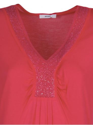 PERSONA by Max Mara ρόζ μάξι φόρεμα