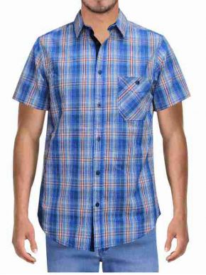 More about FORESTAL MAN Men's red plaid short sleeve shirt