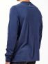 BASEHIT Ανδρική μπλέ μακρυμάνικη μπλούζα, στάμπα 202.BM31.38 Midnight Blue