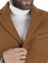 STEFAN Ανδρικό καφέ κοτλέ fashion παλτό