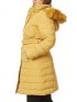 RAXSTA Γυναικείο μακρύ μπουφάν, αποσπώμενη κουκούλα με γούνα