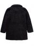 BASEHIT Γυναικείο μαύρο γούνινο παλτό 192.BW17.138 FR BLACK