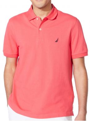 NAUTICA Men's pink short sleeve polo shirt. K15000 6YW RASPBRYWIN.