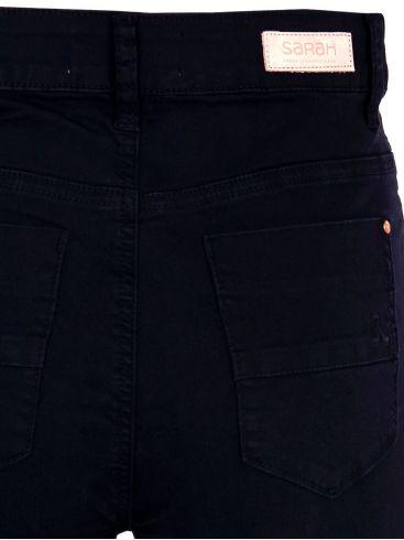 SARAH LAWRENCE Γυναικείο extra waist-high skinny blue black ελαστικό παντελόνι τζιν