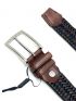 MARADON Mens Italian leather black belt