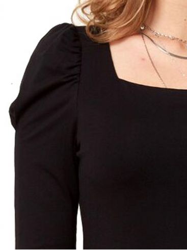 ANNA RAXEVSKY Γυναικεία μαύρη μπλούζα B21110 BLACK