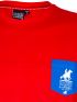 US GRAND Ανδρικό κόκκινο κοντομάνικο T-Shirt μπλουζάκι
