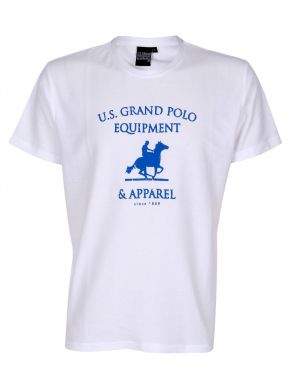 More about US GRAND POLO Ανδρικό λευκό κοντομάνικο T-Shirt μπλουζάκι. UST051 Bianco