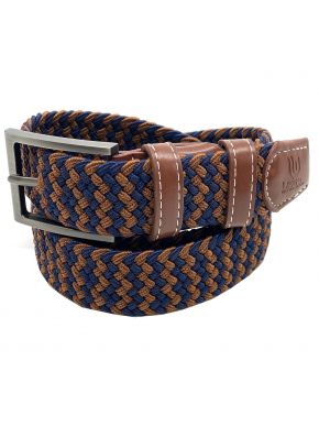 LEGEND Men's elastic brown knitted belt. LGD-52.