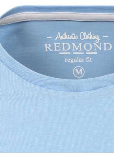REDMOND Ανδρικό γαλάζιο κοντομάνικο T-Shirt, regular fit