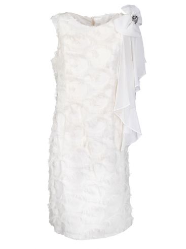 VETO Μακρυμάνικο τρουκάρ καρό ασπρόμαυρο ελαστικό φόρεμα