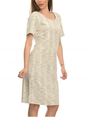More about RINO PELLE Off-white short sleeve elastic dress