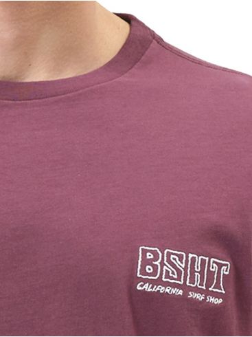 BASEHIT Ανδρικό μπορντό T-Shirt 211.BM33.78 DUSTY-WINE