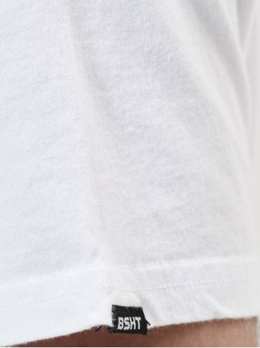 BASEHIT Ανδρικό λευκό κοντομάνικο T-Shirt 211.BM33.78 White