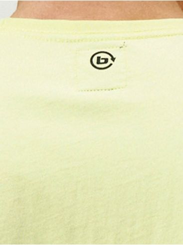 BASEHIT Ανδρικό κίτρινο κοντομάνικο T-Shirt 211.BM33.67 Lime