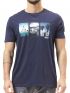 BASEHIT Ανδρικό μπλέ navy κοντομάνικο T-Shirt 211.BM33.50 NAVY BLUE