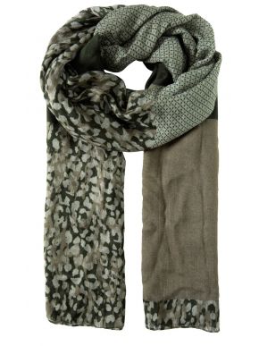 More about FRANSA Women's olive green scarf.. 20609603-200953