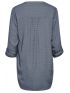 FRANSA Γυναικείο μπλέ μακρυμάνικο μάο πουκάμισο 20609828-184028