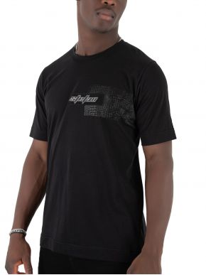 STEFAN Men's black short sleeve T-shirt. 3500