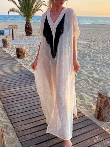 SEVA Φλοράλ μακρυμάνικο φόρεμα