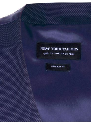 NEW YORK TAYLOR Ανδρικό μαύρο fashion γιλέκο, στάμπα πλάτης