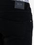 STEFAN Ανδρικό μαύρο skinny fit παντελόνι βράκα, αλυσίδα