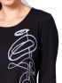 ANNA RAXEVSKY Γυναικείο ζαπονέ τριχρώμη πλεκτή μπλούζα animal print B21211