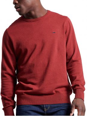 More about FUNKY BUDDHA Men's tile long sleeve thin knitted blouse. FBM002-001-09 LT BRICK MEL