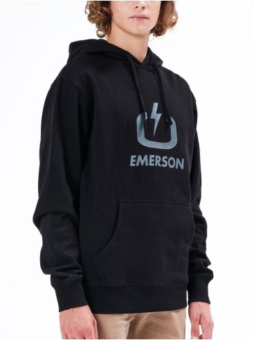 EMERSON Ανδρικό μαύρο φούτερ 212.EM20.01 BLACK