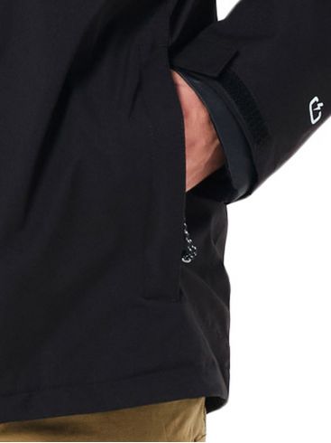 EMERSON Ανδρικό μαύρο αδιάβροχο αντιανεμικό μπουφάν τζάκετ 202.EM10.04 K9 BLACK