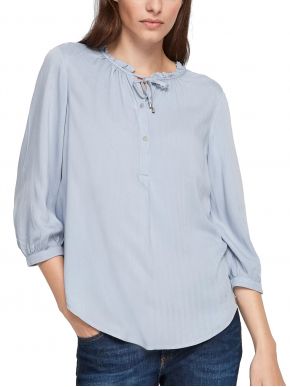 S.OLIVER Γυναικείο γαλάζια μακρυμάνικη μπλούζα 2101985-5213