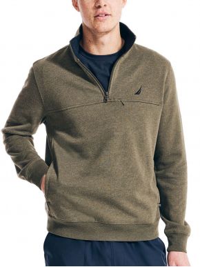 NAUTICA Men's olive fleece sweatshirt K17170 3YZ CTLOLIVHR