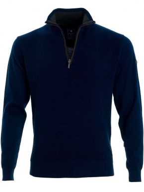 REDMOND Men's blue long sleeve knitted blouse